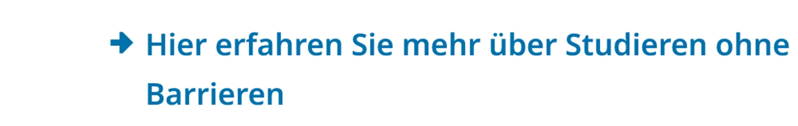 Bild von der Internet-Seite mit einem Link. Die Schrift ist in blauer Farbe.